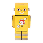 Tirelire Robot en metal jaune