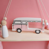 Tirelire Bus en bois rose