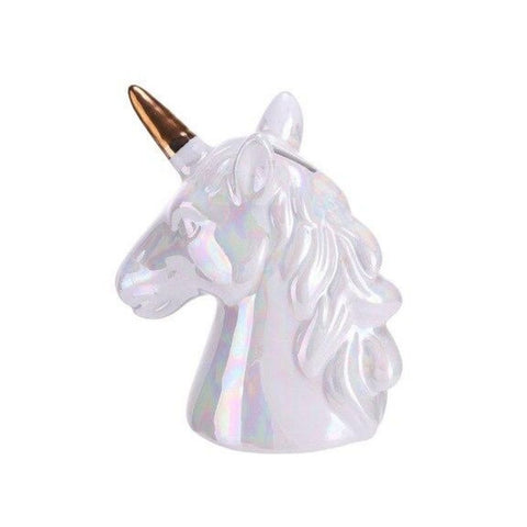 Tirelire Licorne Blanche