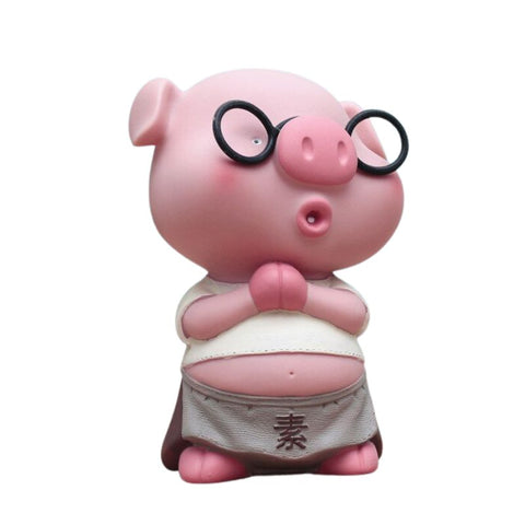 tirelire cochon lunette