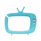 tirelire tv bois turquoise