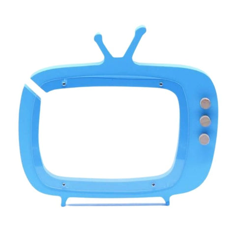 tirelire tv bois bleu