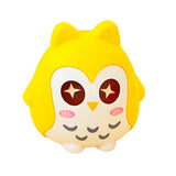 tirelire hibou plastique jaune