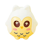 tirelire hibou plastique blanc