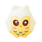 tirelire hibou plastique blanc